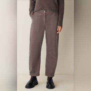 Eileen Fisher Brown Barrel Leg Pants